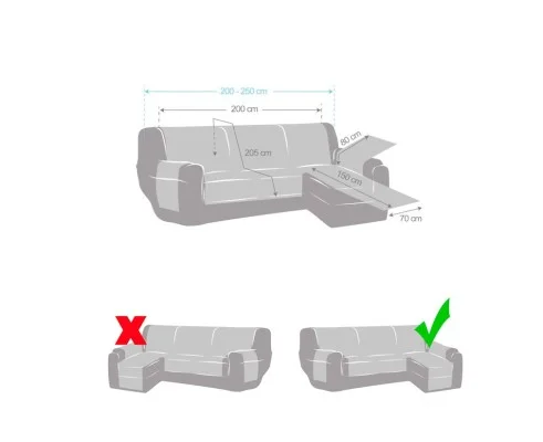 Funda acolchada Modelo Oslo para Chaise Longue