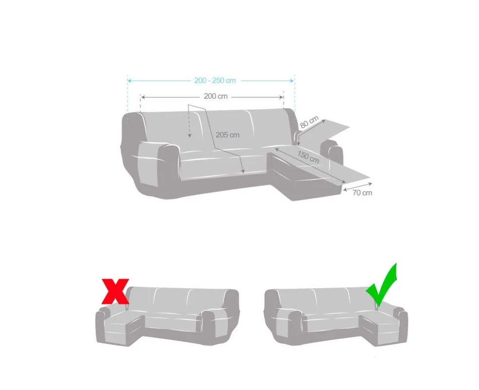 Funda acolchada Modelo Oslo para Chaise Longue Funda acolchada Modelo Oslo para Chaise Longue