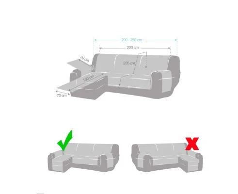 Funda acolchada Modelo Oslo para Chaise Longue