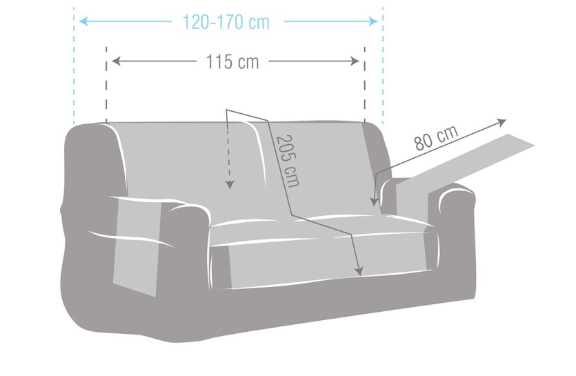 Funda acolchada Modelo Oslo para sofá.