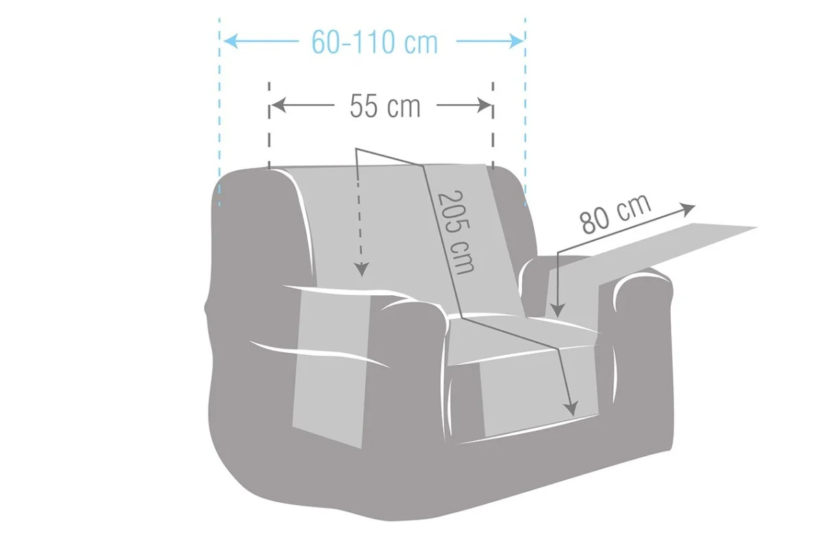 Funda acolchada Modelo Oslo para sillón relax. Funda acolchada Modelo Oslo para sillón relax.