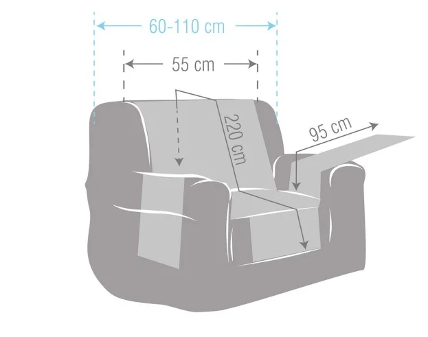 Funda impermeable cubre sillón Modelo Garona