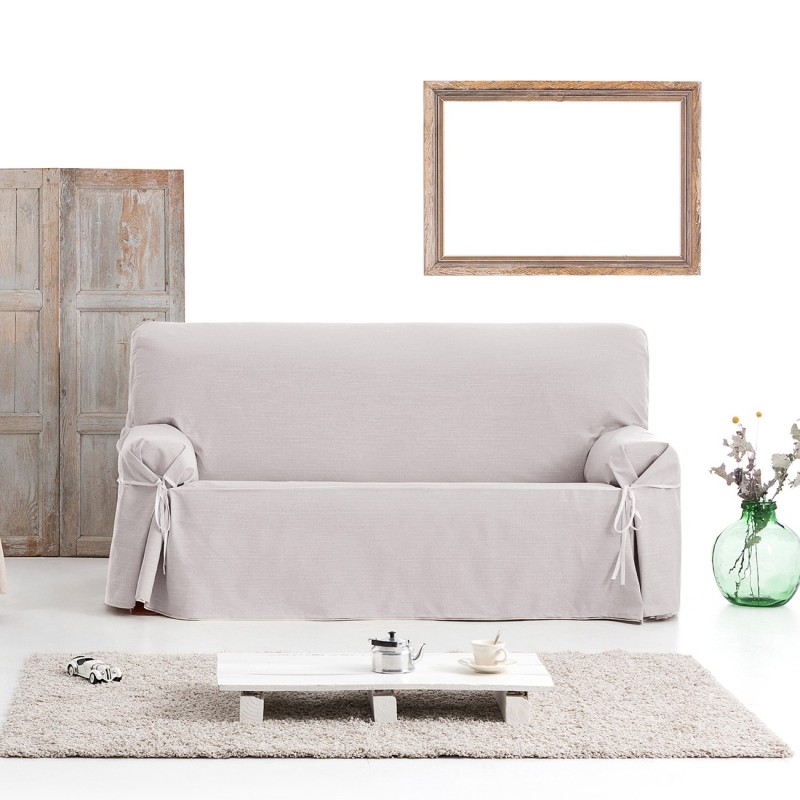 Funda Sofá con Lazos Impermeable Garona | Tejido resistente | Ajuste decorativo | Lavable a máquina