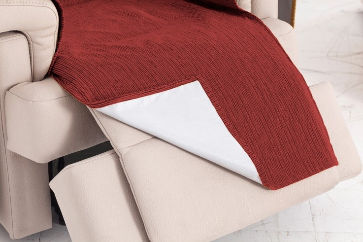 Funda Sillón con Lazos Impermeable Loira | Tejido impermeable | Ajuste decorativo clásico | Lavado sencillo