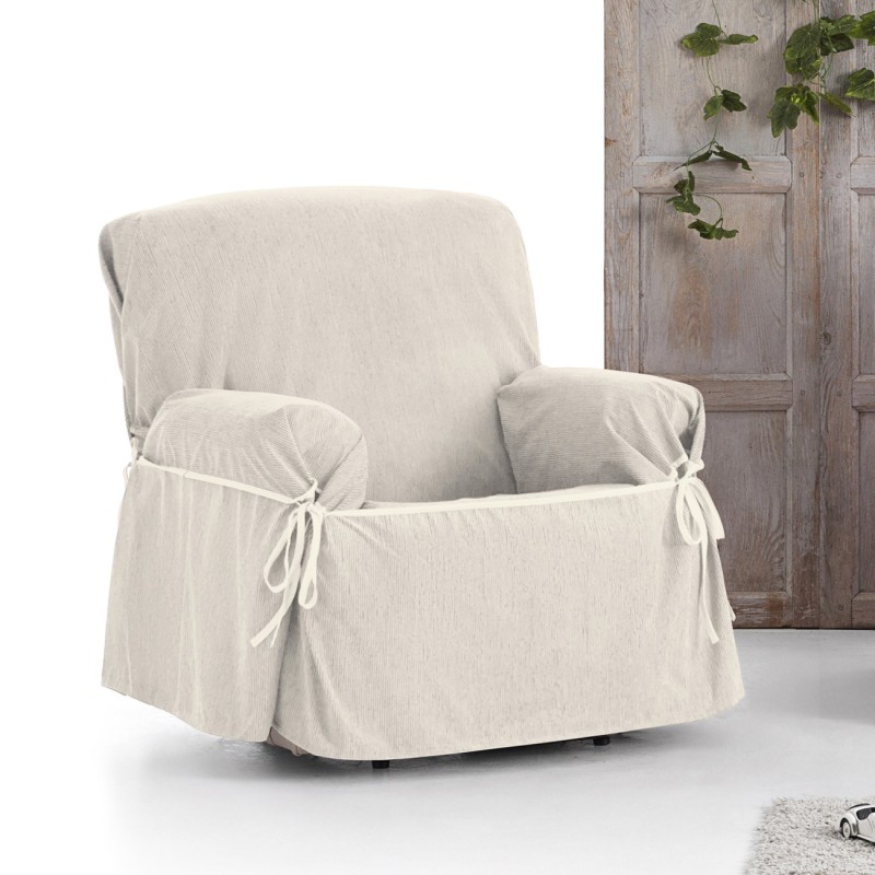 Funda Sillón con Lazos Impermeable Loira | Tejido impermeable | Ajuste decorativo clásico | Lavado sencillo Funda Sillón con Lazos Impermeable Loira | Tejido impermeable | Ajuste decorativo clásico | Lavado sencillo