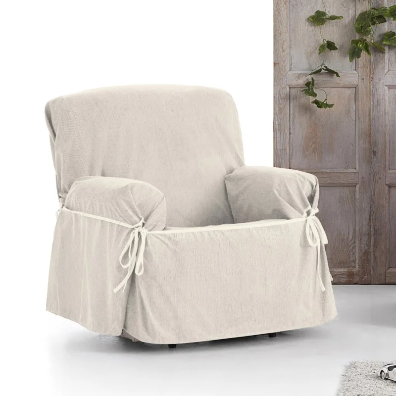 Funda de sillón impermeable con lazos Modelo Loira Funda de sillón impermeable con lazos Modelo Loira