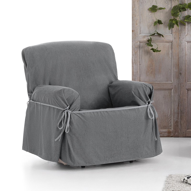 Funda Sillón con Lazos Impermeable Loira | Tejido impermeable | Ajuste decorativo clásico | Lavado sencillo Funda Sillón con Lazos Impermeable Loira | Tejido impermeable | Ajuste decorativo clásico | Lavado sencillo