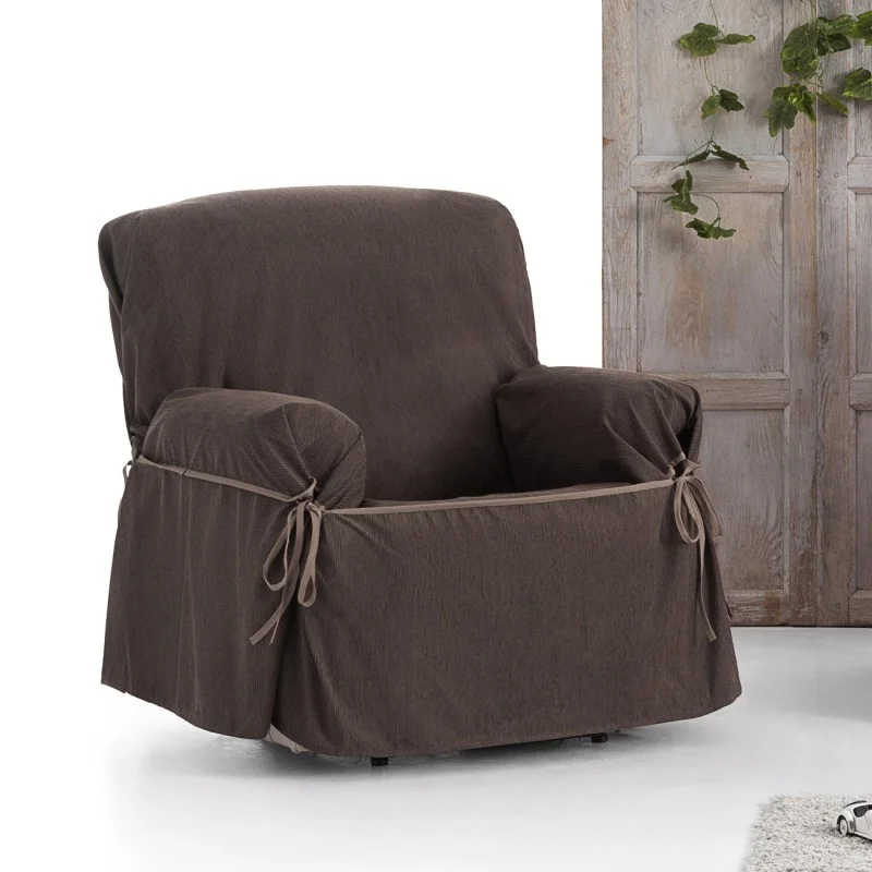 Funda de sillón impermeable con lazos Modelo Loira Funda de sillón impermeable con lazos Modelo Loira