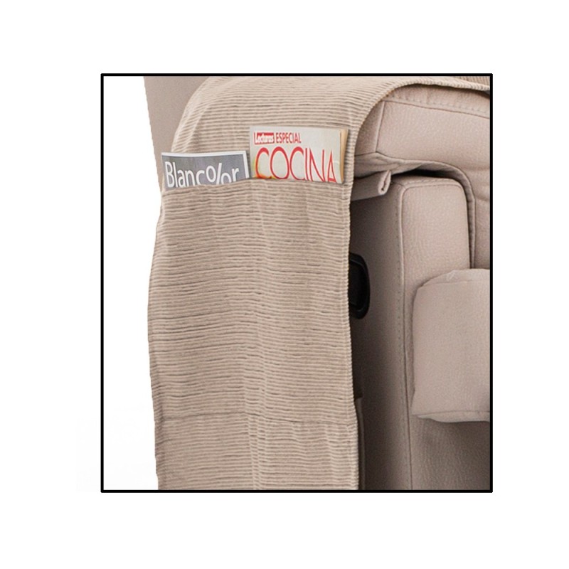 Funda Chaise Longue Impermeable Loira | Tejido acanalado | Bolsillos funcionales | Lavado en lavadora Funda Chaise Longue Impermeable Loira | Tejido acanalado | Bolsillos funcionales | Lavado en lavadora
