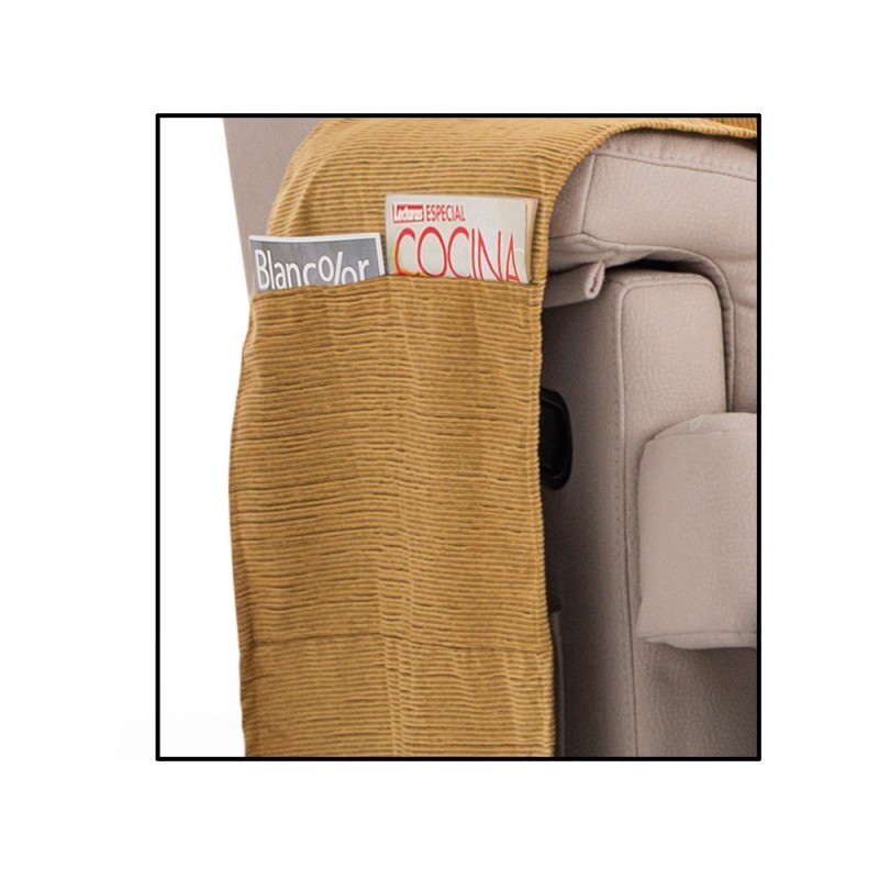 Funda Chaise Longue Impermeable Loira | Tejido acanalado | Bolsillos funcionales | Lavado en lavadora Funda Chaise Longue Impermeable Loira | Tejido acanalado | Bolsillos funcionales | Lavado en lavadora