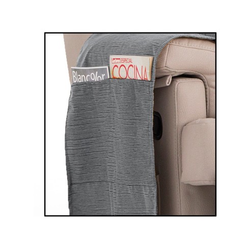 Funda Chaise Longue Impermeable Loira | Tejido acanalado | Bolsillos funcionales | Lavado en lavadora