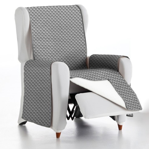 Cubre sofá acolchado impermeable Oslo Protect | Rombos modernos | Estilo reversible | Protección lavable