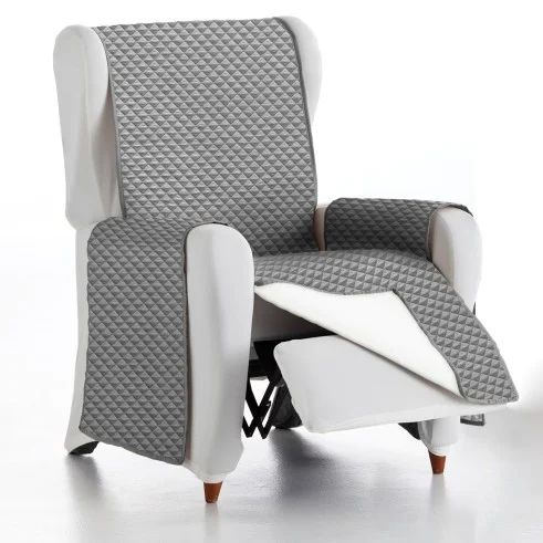 Cubre sofá acolchado impermeable Oslo Protect | Rombos modernos | Estilo reversible | Protección lavable
