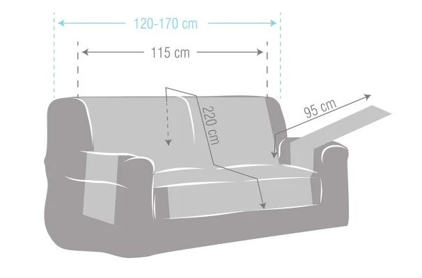 Funda impermeable cubre sofá Modelo Oslo Protect