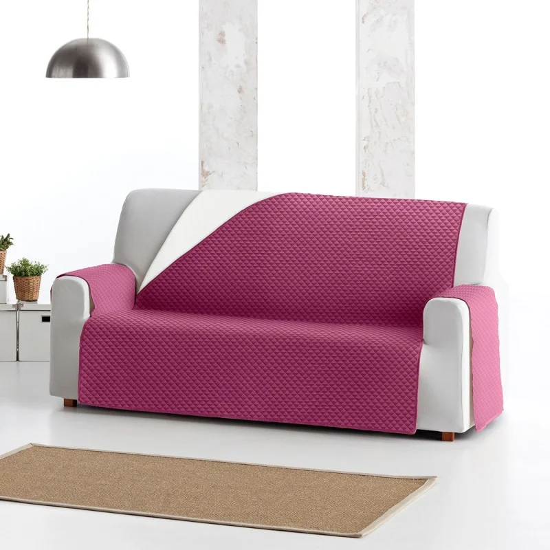 Cubre sofá acolchado impermeable Oslo Protect | Rombos modernos | Estilo reversible | Protección lavable