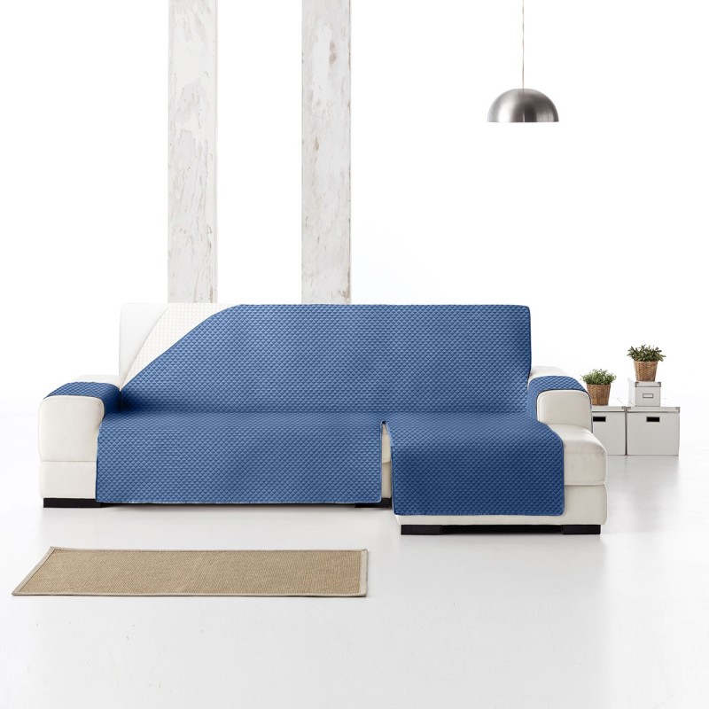 Cubre chaise longue acolchado Oslo Protect | Rombos suaves | Protección parcial elegante | Reversible y lavable Cubre chaise longue acolchado Oslo Protect | Rombos suaves | Protección parcial elegante | Reversible y lavable
