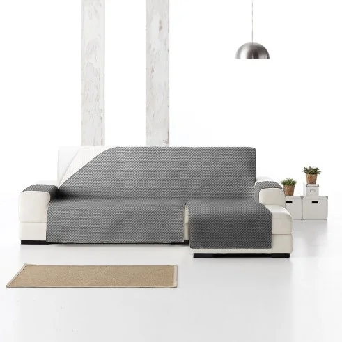 Cubre chaise longue acolchado Oslo Protect | Rombos suaves | Protección parcial elegante | Reversible y lavable