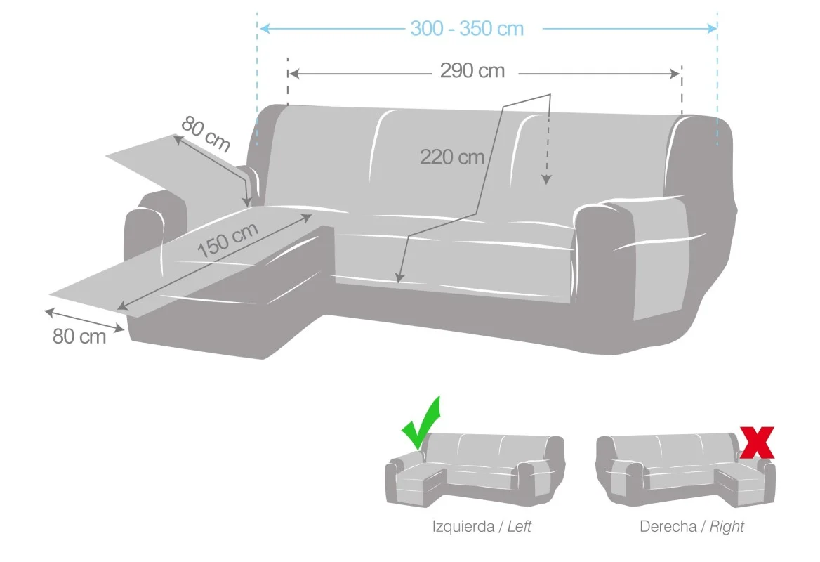 Funda cubre Chaise Longue Modelo Levante Funda cubre Chaise Longue Modelo Levante