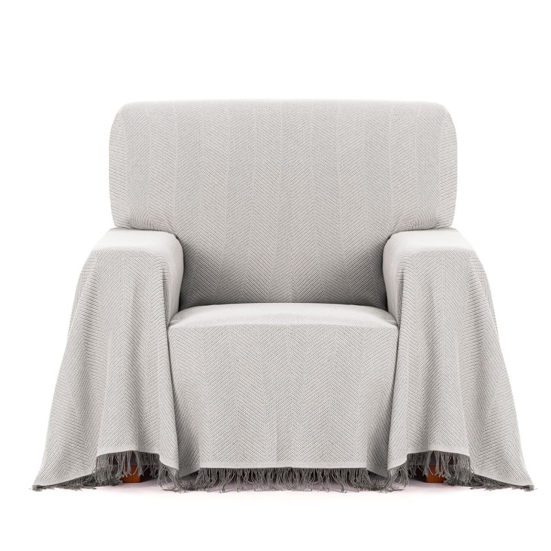 Foulard sillón Espiga | Patrón chevron | Toque decorativo clásico | Lavable a máquina
