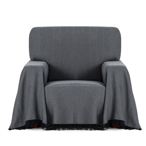 Foulard sillón Espiga | Patrón chevron | Toque decorativo clásico | Lavable a máquina