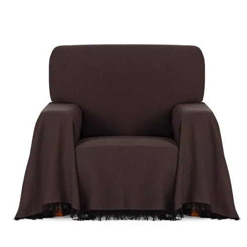 Foulard sillón Espiga | Patrón chevron | Toque decorativo clásico | Lavable a máquina