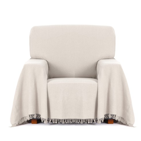 Foulard sillón Espiga | Patrón chevron | Toque decorativo clásico | Lavable a máquina
