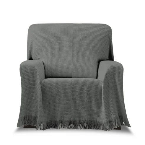 Foulard sillón Amazonas | Tejido waffle | Estilo acogedor | Protección lavable