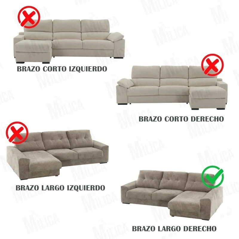 Funda superelástica para chaise longue relax modelo Roc Funda superelástica para chaise longue relax modelo Roc