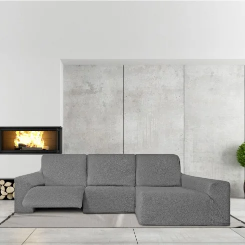 Funda chaise longue relax Roc | Tejido elástico | Ajuste total | Lavable y elegante