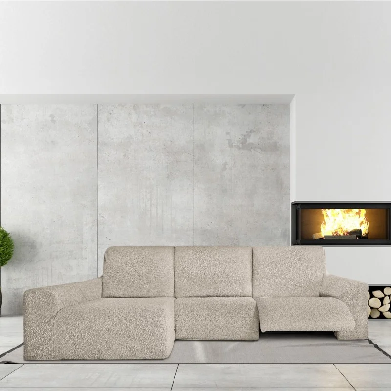 Funda chaise longue relax Roc | Tejido elástico | Ajuste total | Lavable y elegante Funda chaise longue relax Roc | Tejido elástico | Ajuste total | Lavable y elegante