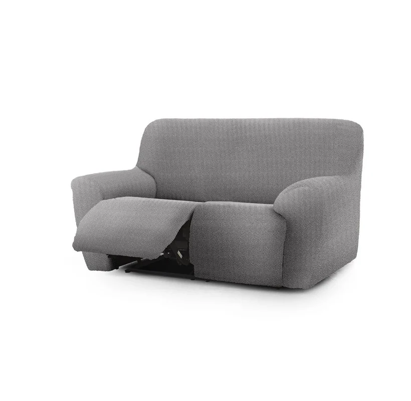 Sofá relax elástico Jaz | Tejido espiga resistente | Ajuste impecable | Compatible con relax 2-3 plazas