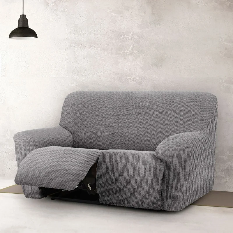 Sofá relax elástico Jaz | Tejido espiga resistente | Ajuste impecable | Compatible con relax 2-3 plazas