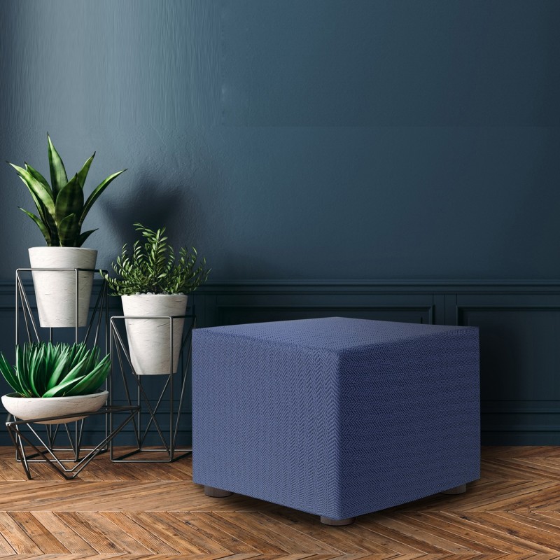 Funda para puf elástica Jaz | Tejido jacquard bielástico | Cobertura completa | Lavable y elegante Funda para puf elástica Jaz | Tejido jacquard bielástico | Cobertura completa | Lavable y elegante