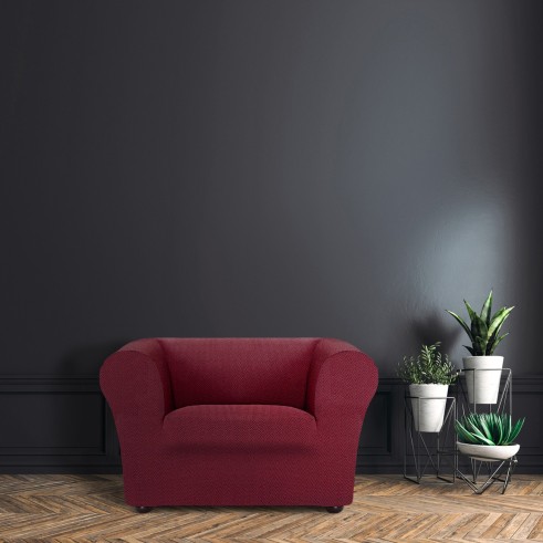 Sofá Chester / Klippan elástico Jaz | Tejido espiga | Ajuste impecable | Lavable y versátil