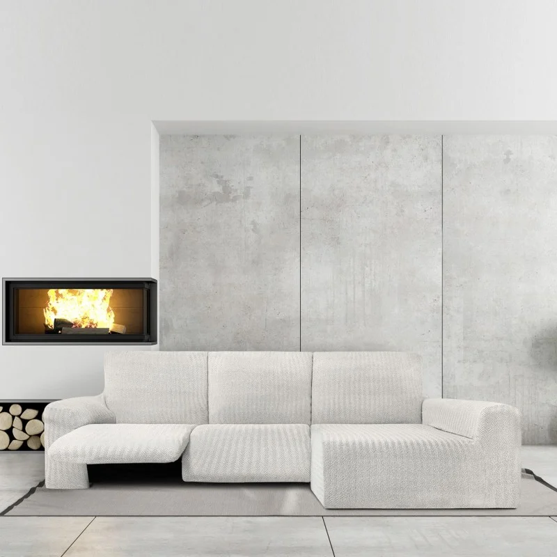 Chaise longue relax elástica Jaz | Tejido espiga | Ajuste funcional | Protección completa y lavable Chaise longue relax elástica Jaz | Tejido espiga | Ajuste funcional | Protección completa y lavable