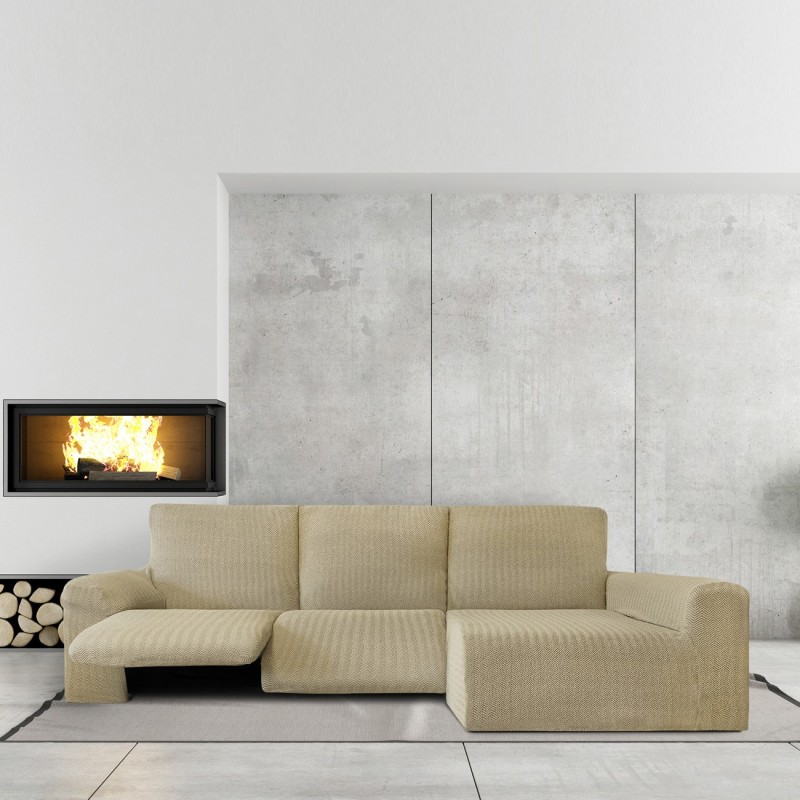 Chaise longue relax elástica Jaz | Tejido espiga | Ajuste funcional | Protección completa y lavable Chaise longue relax elástica Jaz | Tejido espiga | Ajuste funcional | Protección completa y lavable