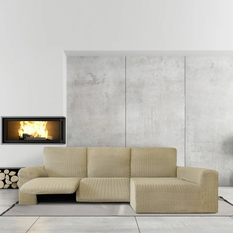 Chaise longue relax elástica Jaz | Tejido espiga | Ajuste funcional | Protección completa y lavable