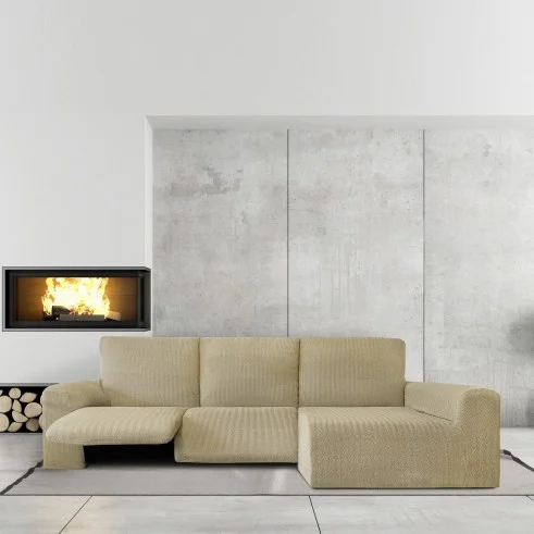 Chaise longue relax elástica Jaz | Tejido espiga | Ajuste funcional | Protección completa y lavable