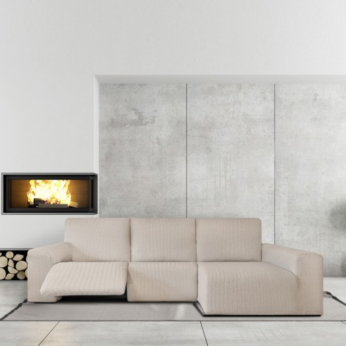 Chaise longue relax elástica Jaz | Tejido espiga | Ajuste funcional | Protección completa y lavable