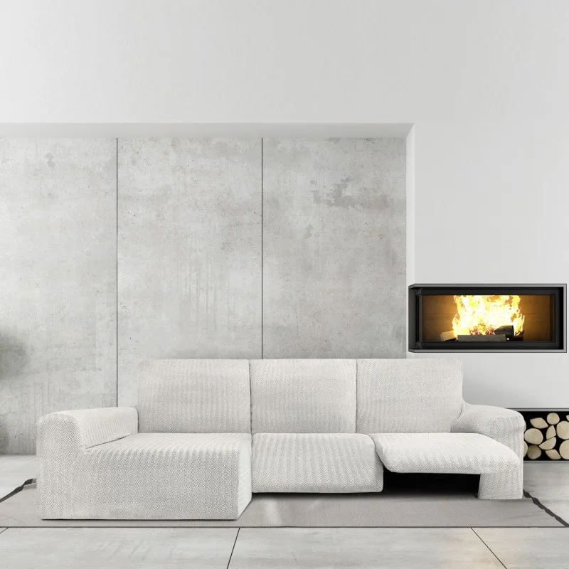 Chaise longue relax elástica Jaz | Tejido espiga | Ajuste funcional | Protección completa y lavable Chaise longue relax elástica Jaz | Tejido espiga | Ajuste funcional | Protección completa y lavable