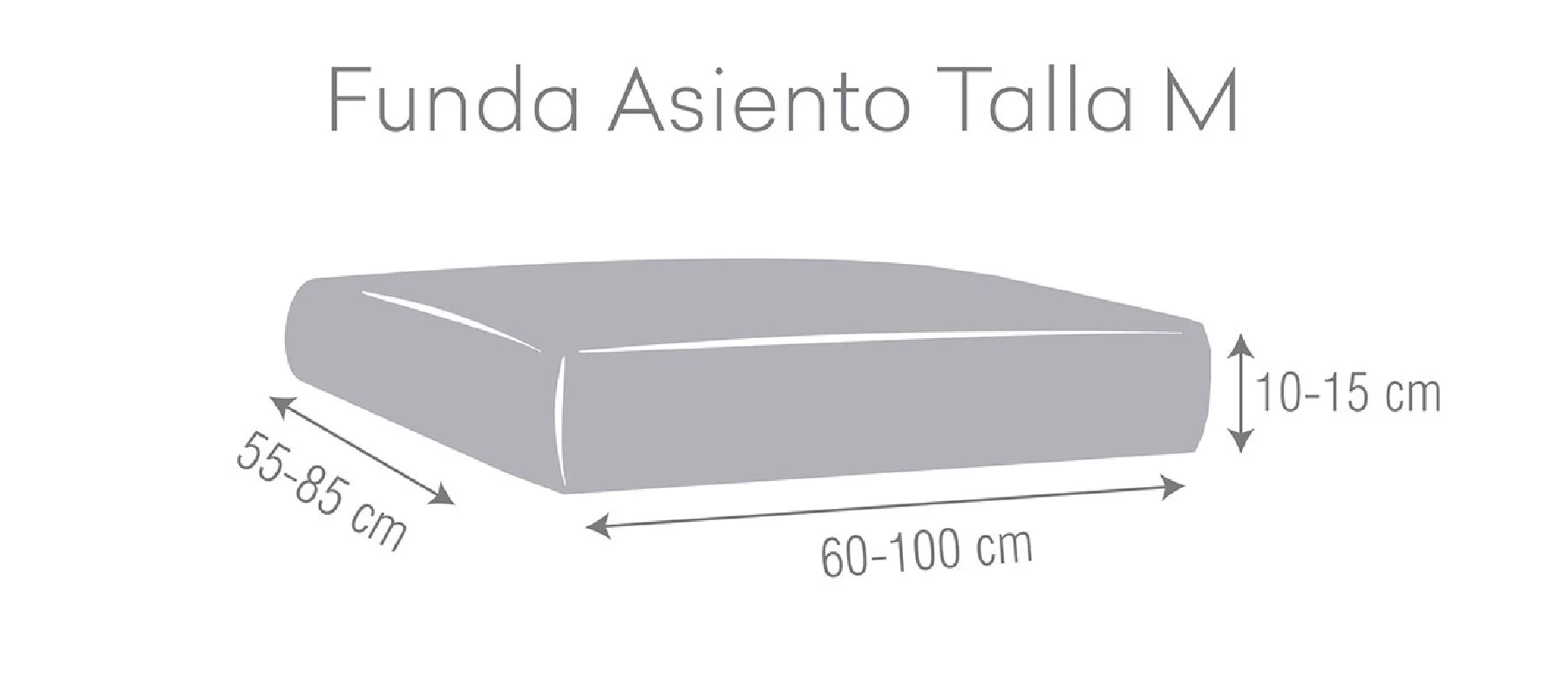 Funda superelástica para asientos o respaldos de sofá Modelo Roc Funda superelástica para asientos o respaldos de sofá Modelo Roc