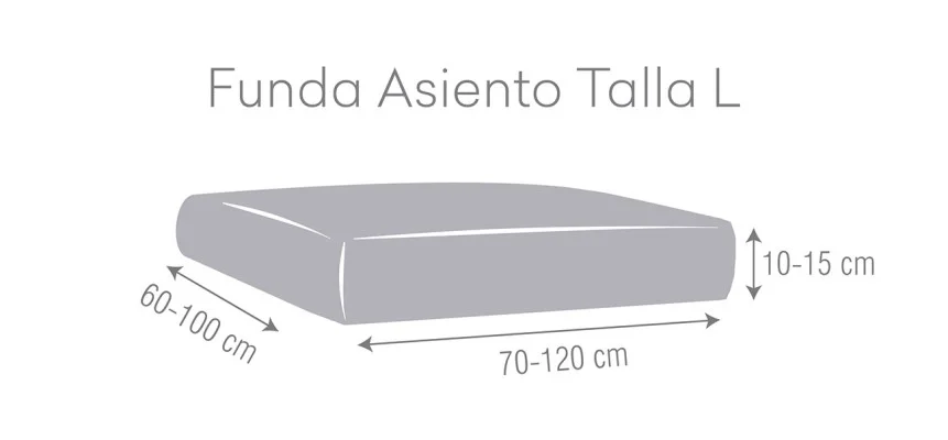 Funda superelástica para asientos o respaldos de sofá Modelo Roc