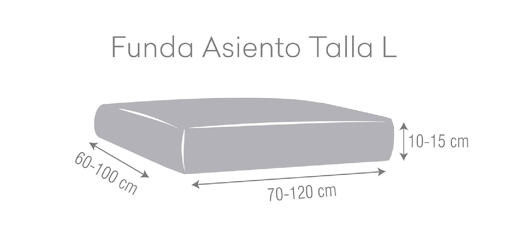 Funda superelástica para asientos o respaldos de sofá Modelo Roc Funda superelástica para asientos o respaldos de sofá Modelo Roc