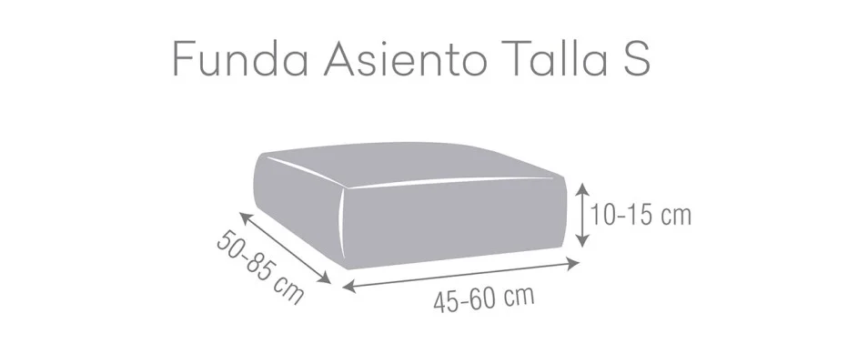 Funda superelástica para asientos o respaldos de sofá Modelo Roc