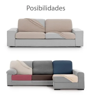 Funda superelástica para asientos o respaldos de sofá Modelo Roc
