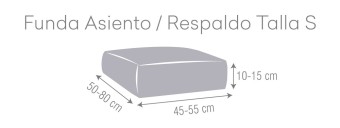 Funda bielástica para asientos o respaldos de sofá Modelo Bronx