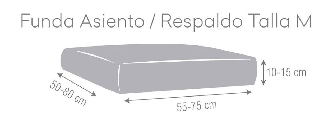 Funda bielástica para asientos o respaldos de sofá Modelo Bronx
