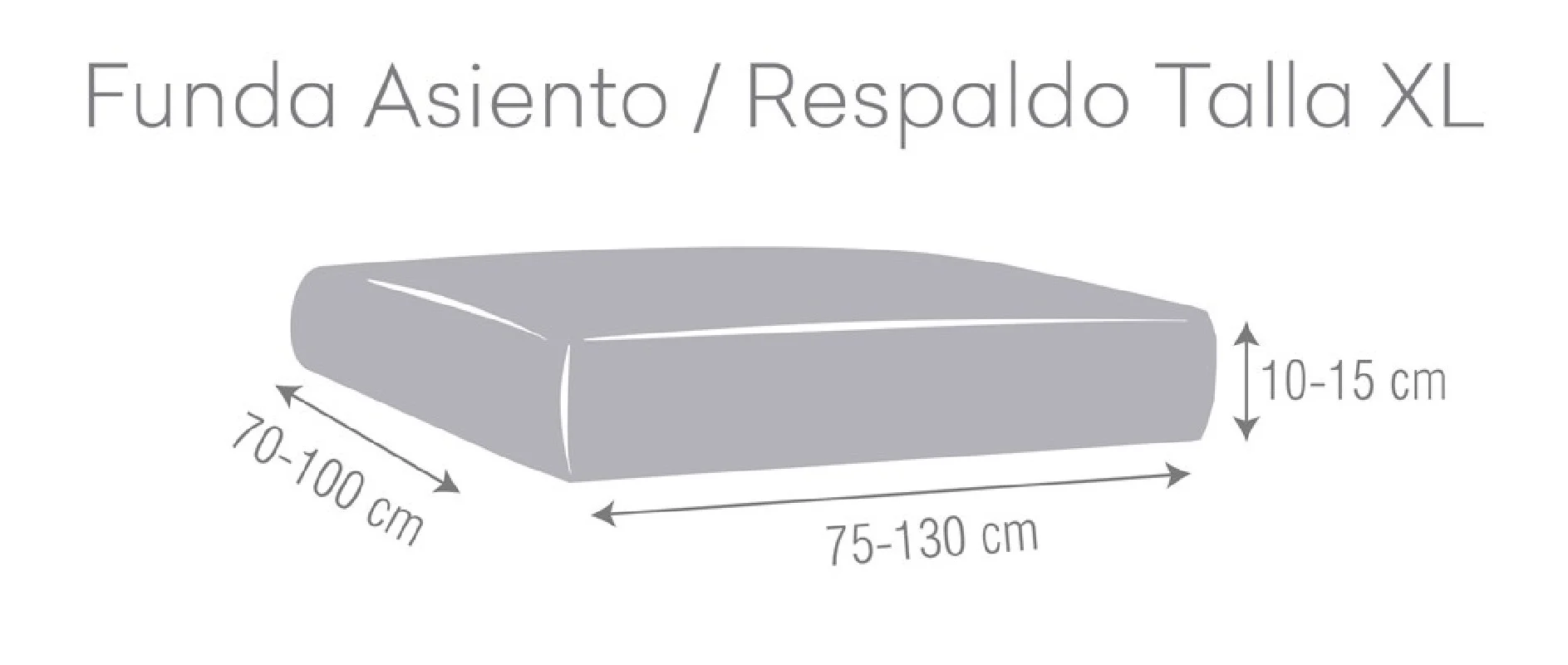 Funda bielástica para asientos o respaldos de sofá Modelo Bronx Funda bielástica para asientos o respaldos de sofá Modelo Bronx