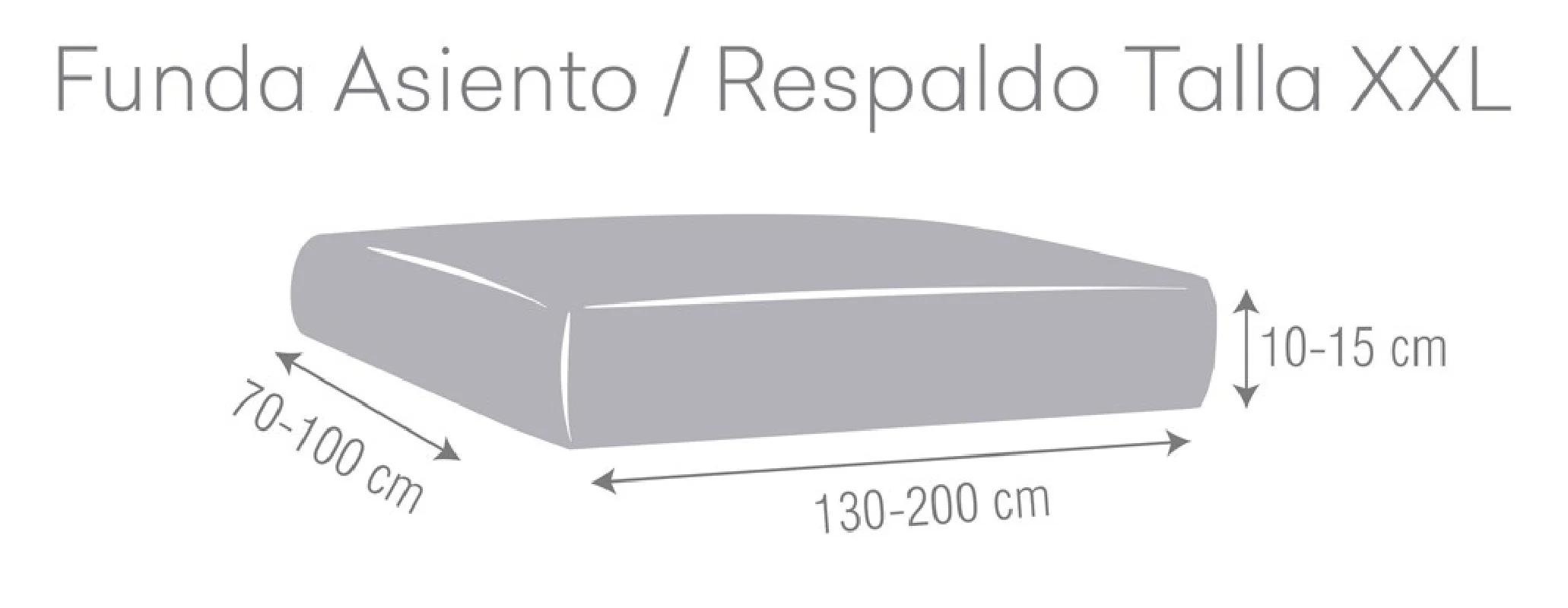 Funda bielástica para asientos o respaldos de sofá Modelo Bronx Funda bielástica para asientos o respaldos de sofá Modelo Bronx