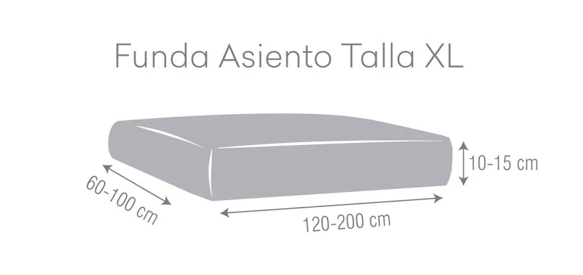 Funda bielástica para asientos o respaldos de sofá Modelo Thor